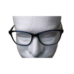 Vera Wang Eyeglasses Frame Only Alviva Blue Women's 52-15-135 Rx Silver w/Case